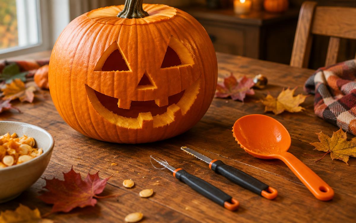 Pumpkin Carving Kit lifestyle scene